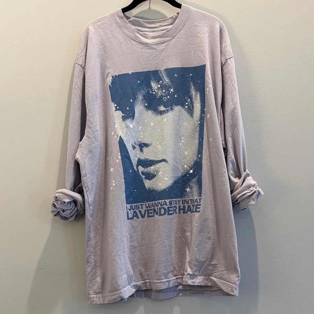Official Taylor Swift Midnights Merch Lavender Haze long sleeve